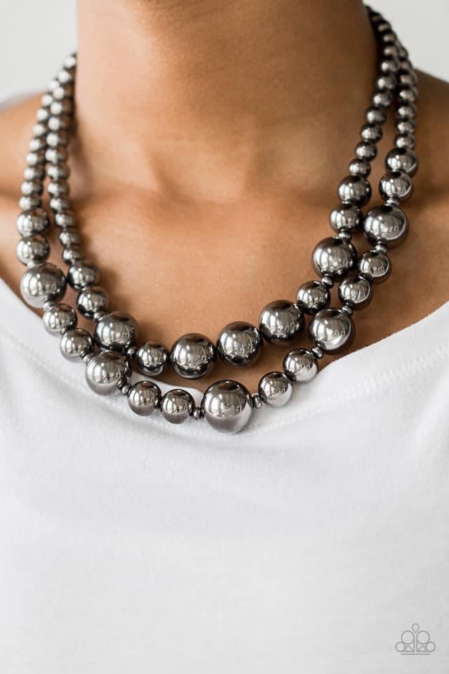 Paparazzi - I Double Dare You - Black Necklace