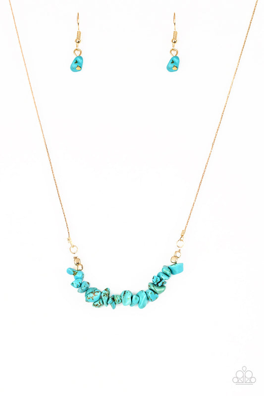 Paparazzi - Back to Nature Blue Necklace