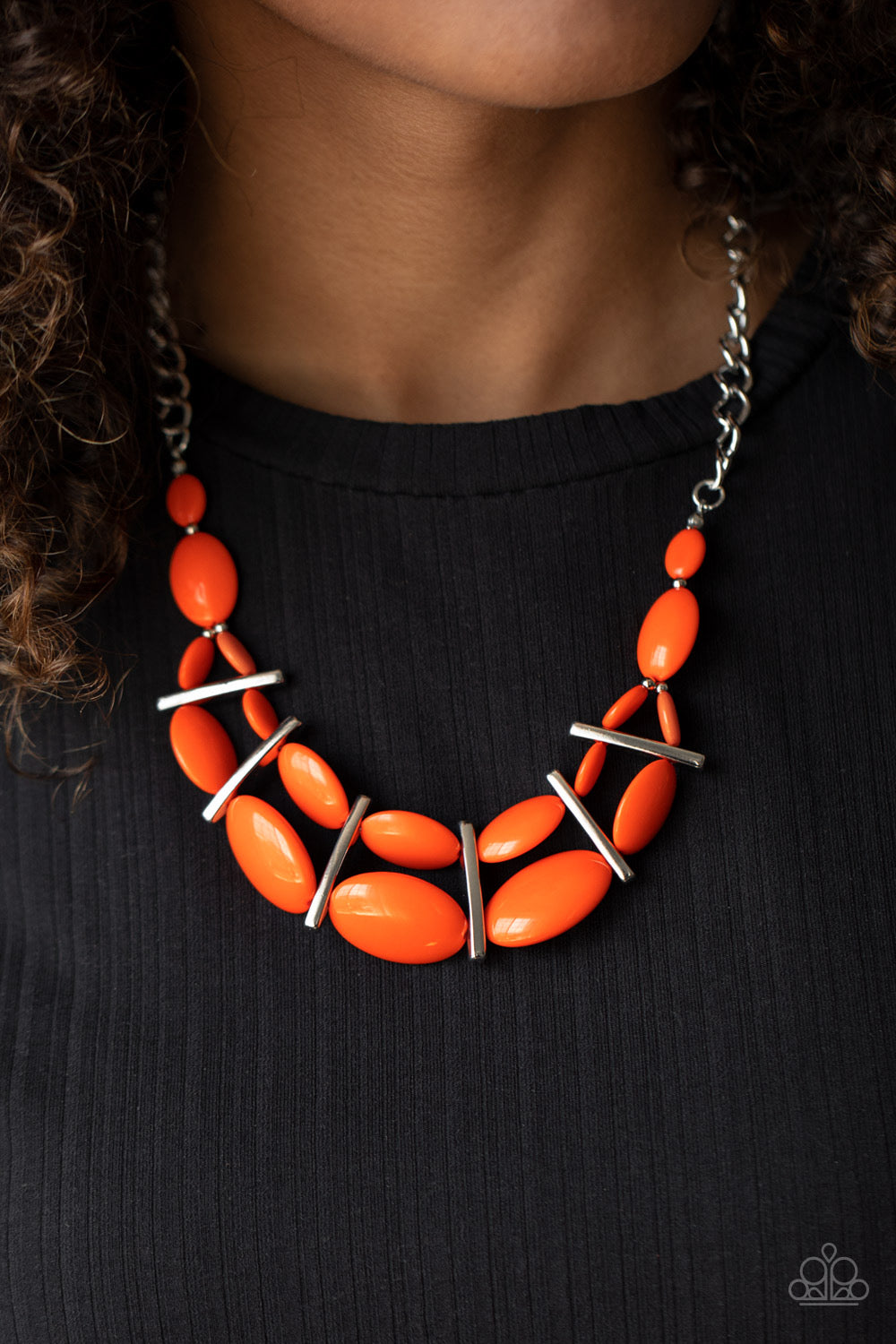 Paparazzi - Law of the Jungle - Orange Necklace