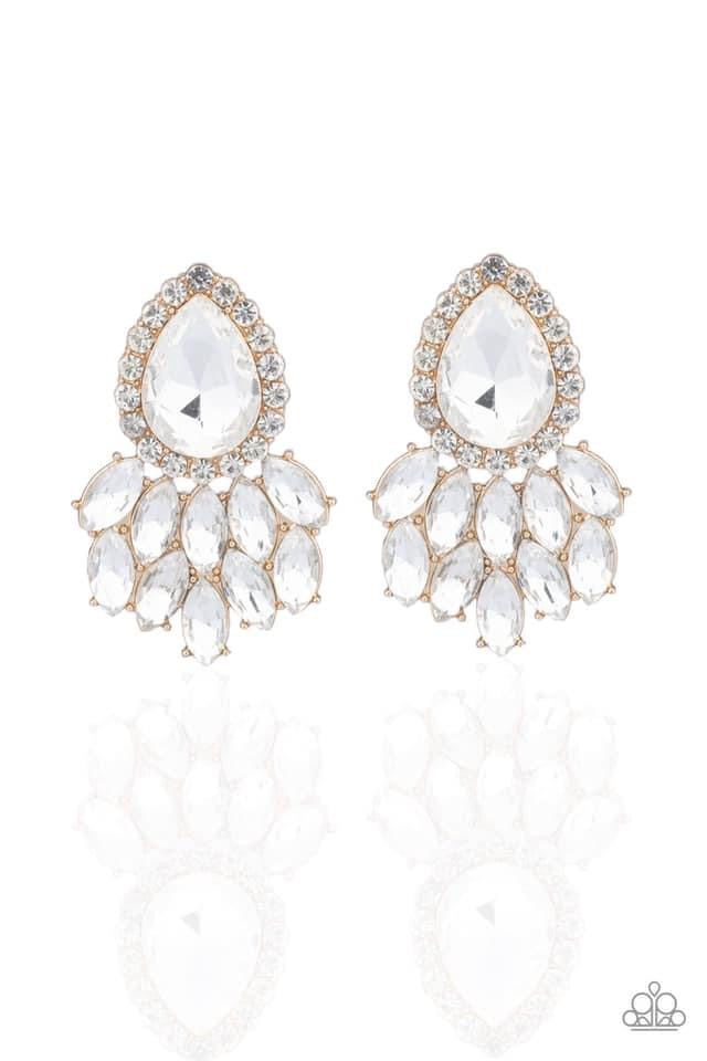 Paparazzi- A Breath of Fresh HEIR - Gold Earrings