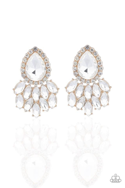 Paparazzi- A Breath of Fresh HEIR - Gold Earrings