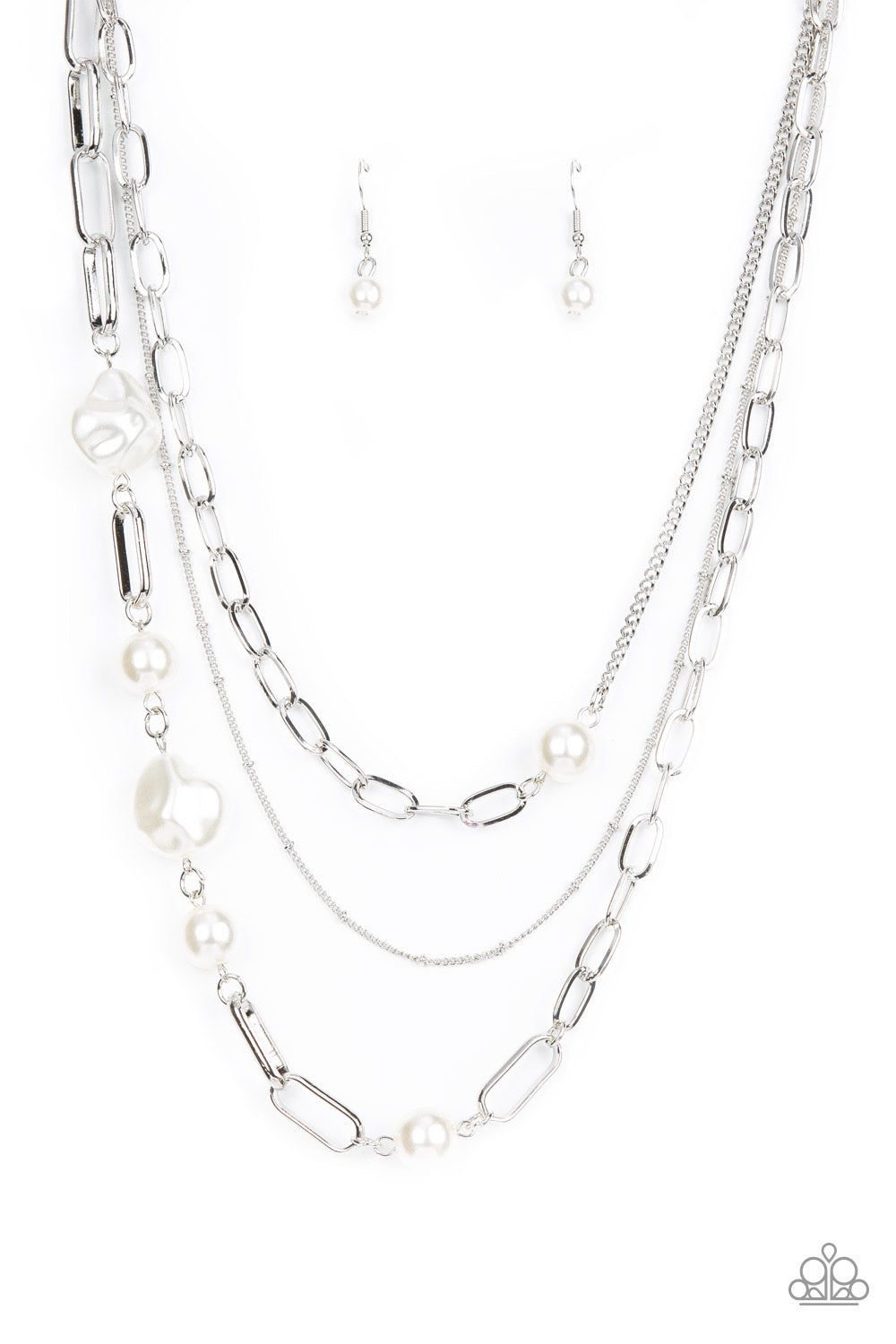 Paparazzi - Modern Innovation - White Necklace