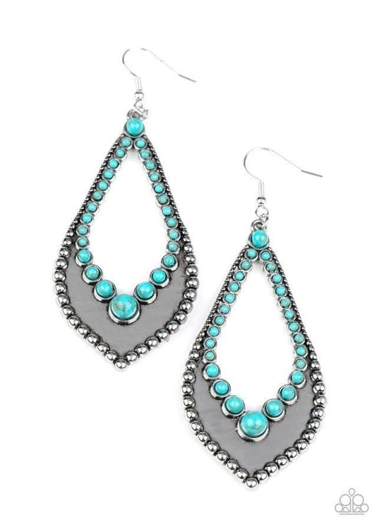 Paparazzi - Essential Minerals Blue Earrings