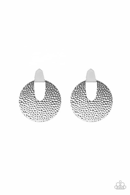 Paparazzi - Bold Intentions - Silver Earrings