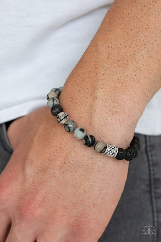 Paparazzi - Take It Easy - Black Urban Bracelet