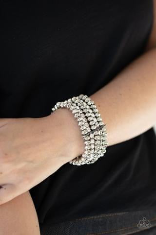 Paparazzi- Best of LUXE - White Bracelet