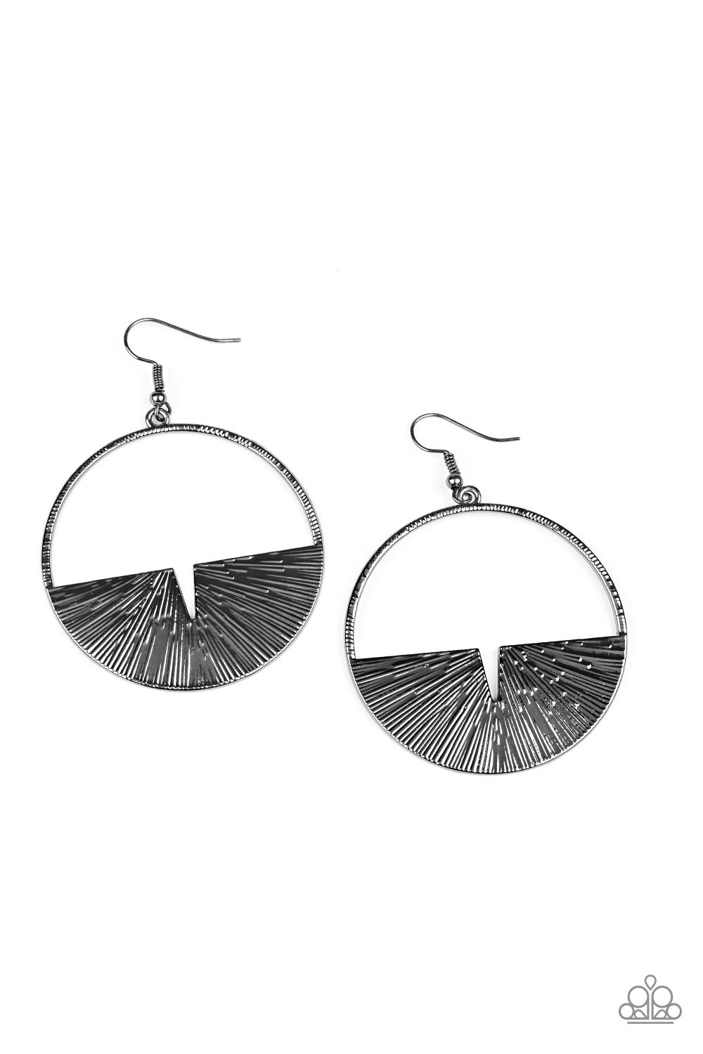 Paparazzi - Reimagined Refinement Black Earrings