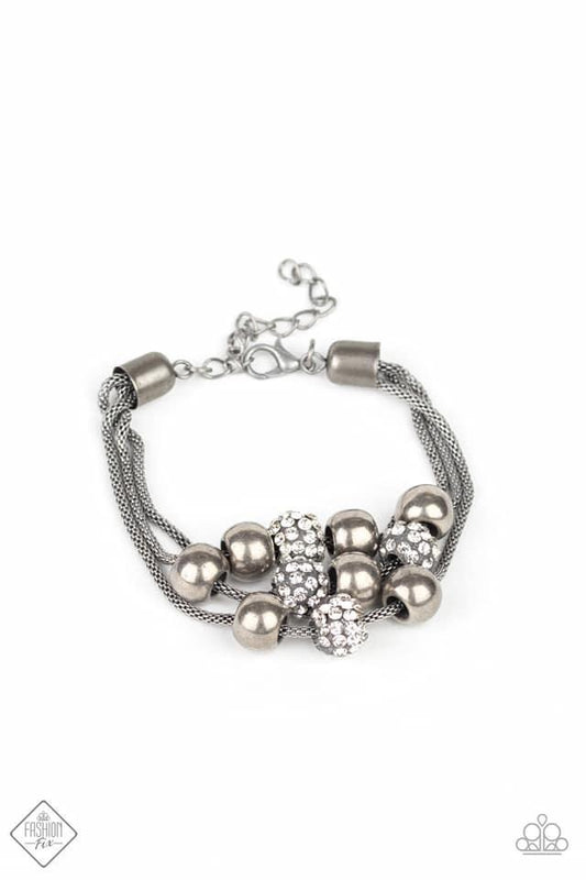 Paparazzi - Industrial Integration- White Bracelet