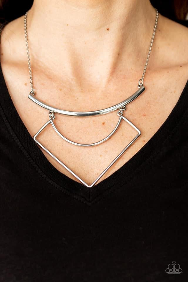 Paparazzi - Egyptian Edge - Silver Necklace