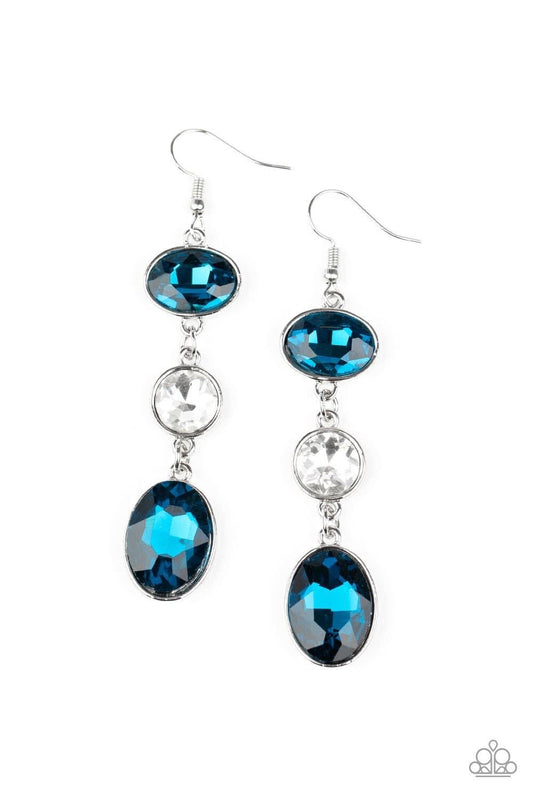 Paparazzi - The Glow Must Go On -Blue Earrings