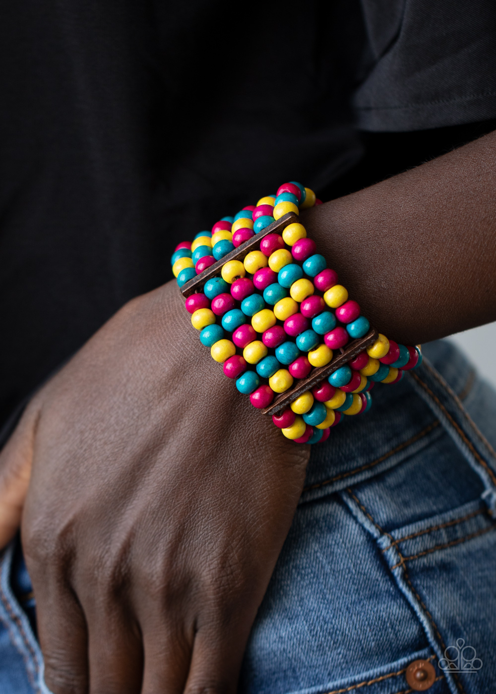 Paparazzi - Tanning in Tanzania - Multi Wooden Bracelet