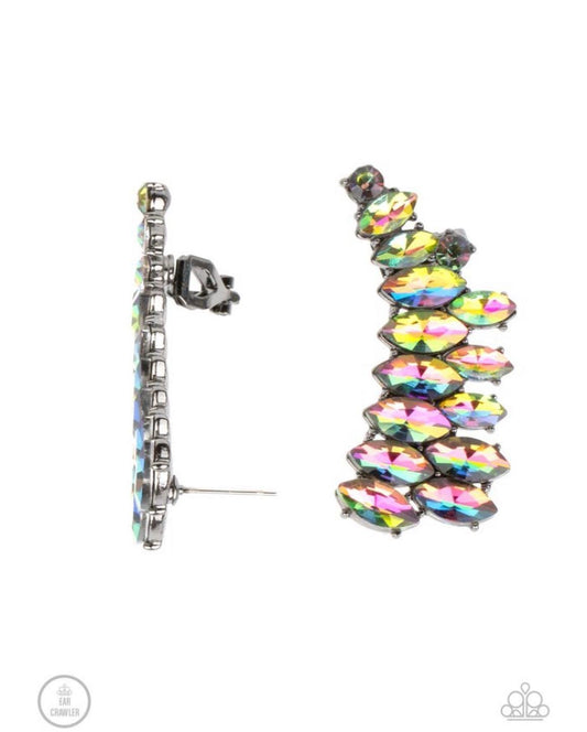 Paparazzi - Explosive Elegance- Multi Ear Crawler Earrings