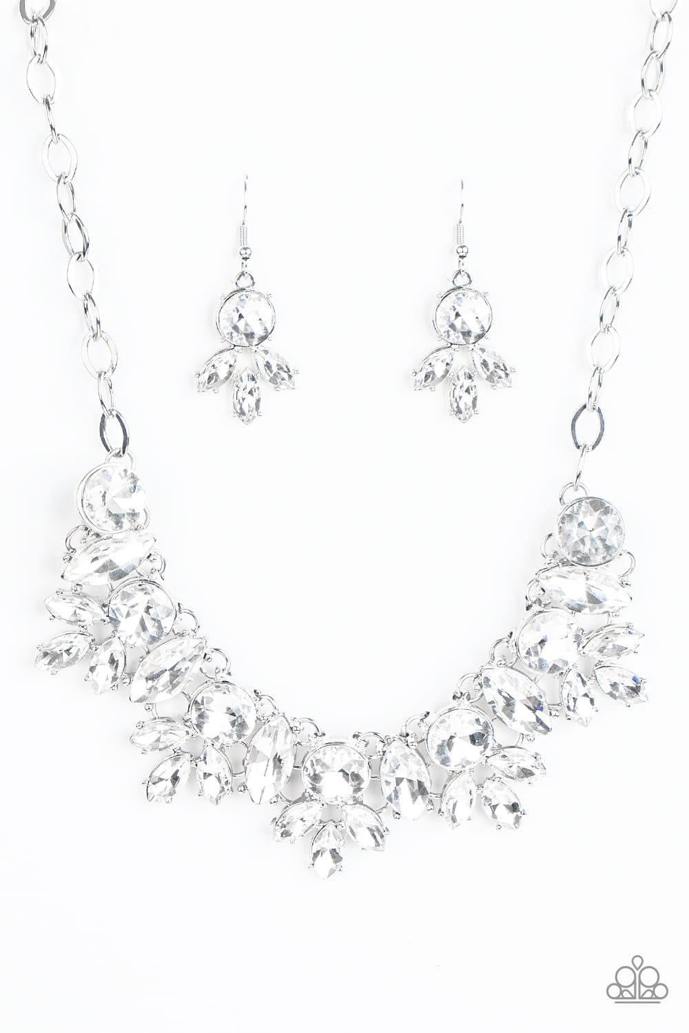 Paparazzi - Combustible Charisma White Necklace