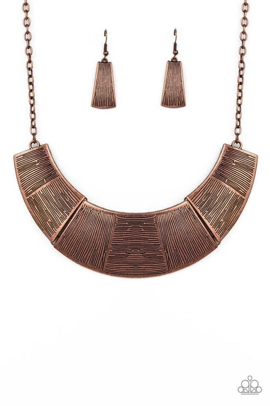 Paparazzi - More Roar - Copper Necklace