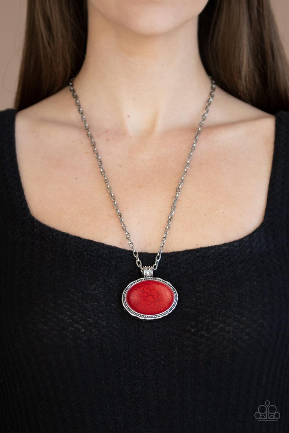 Paparazzi- Sedimentary Colors Red Necklace