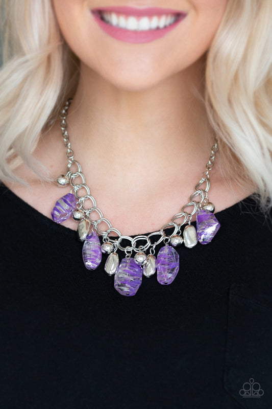 Paparazzi- Chroma Drama - Purple Necklace