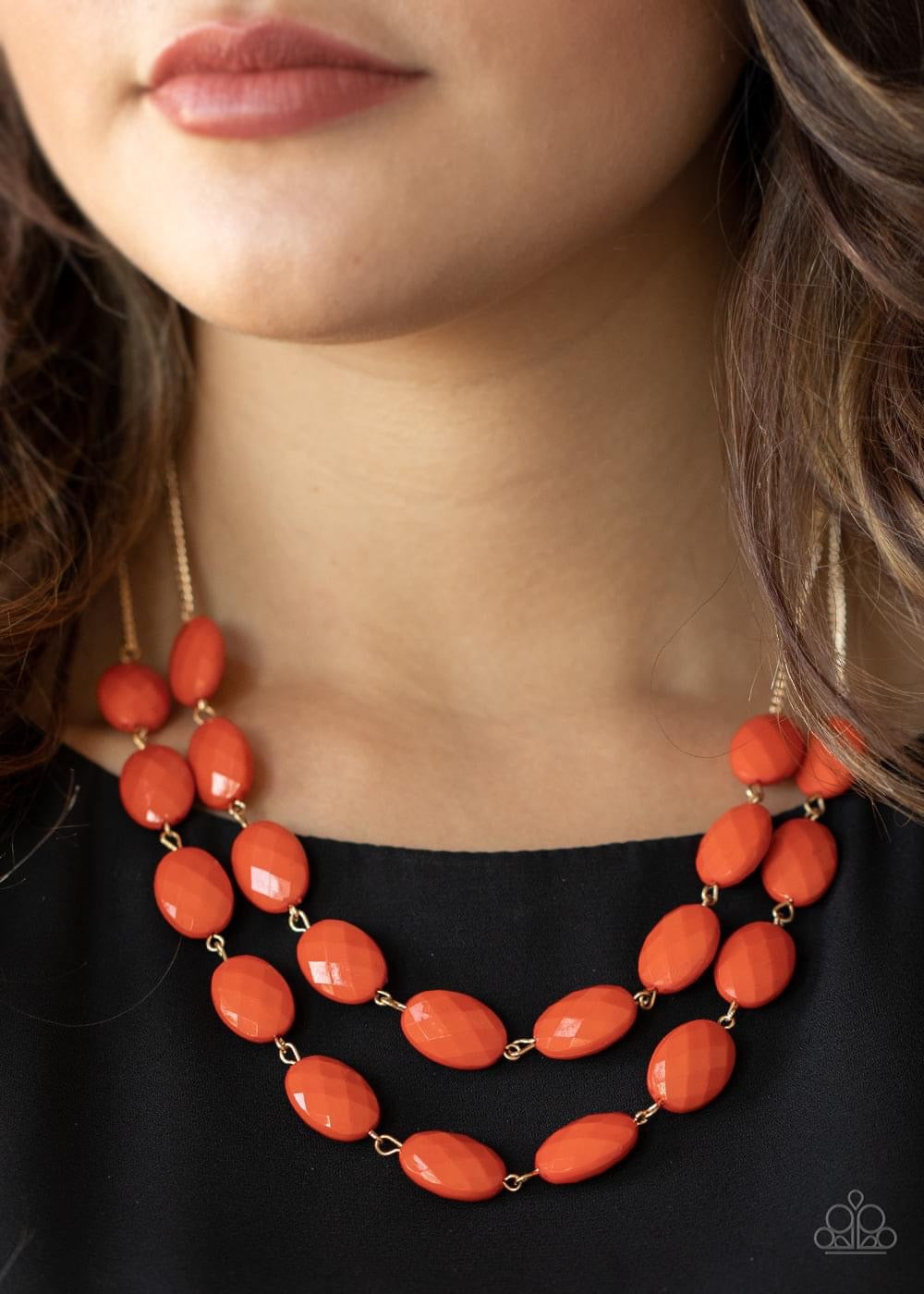 Paparazzi - Max Volume Orange Necklace