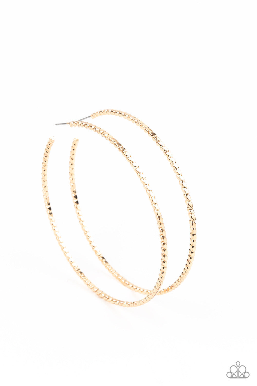 Paparazzi- Pump Up The Volume - Gold Hoop Earrings