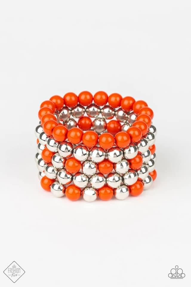 Paparazzi- Pop-YOU-lar Culture Orange Bracelet