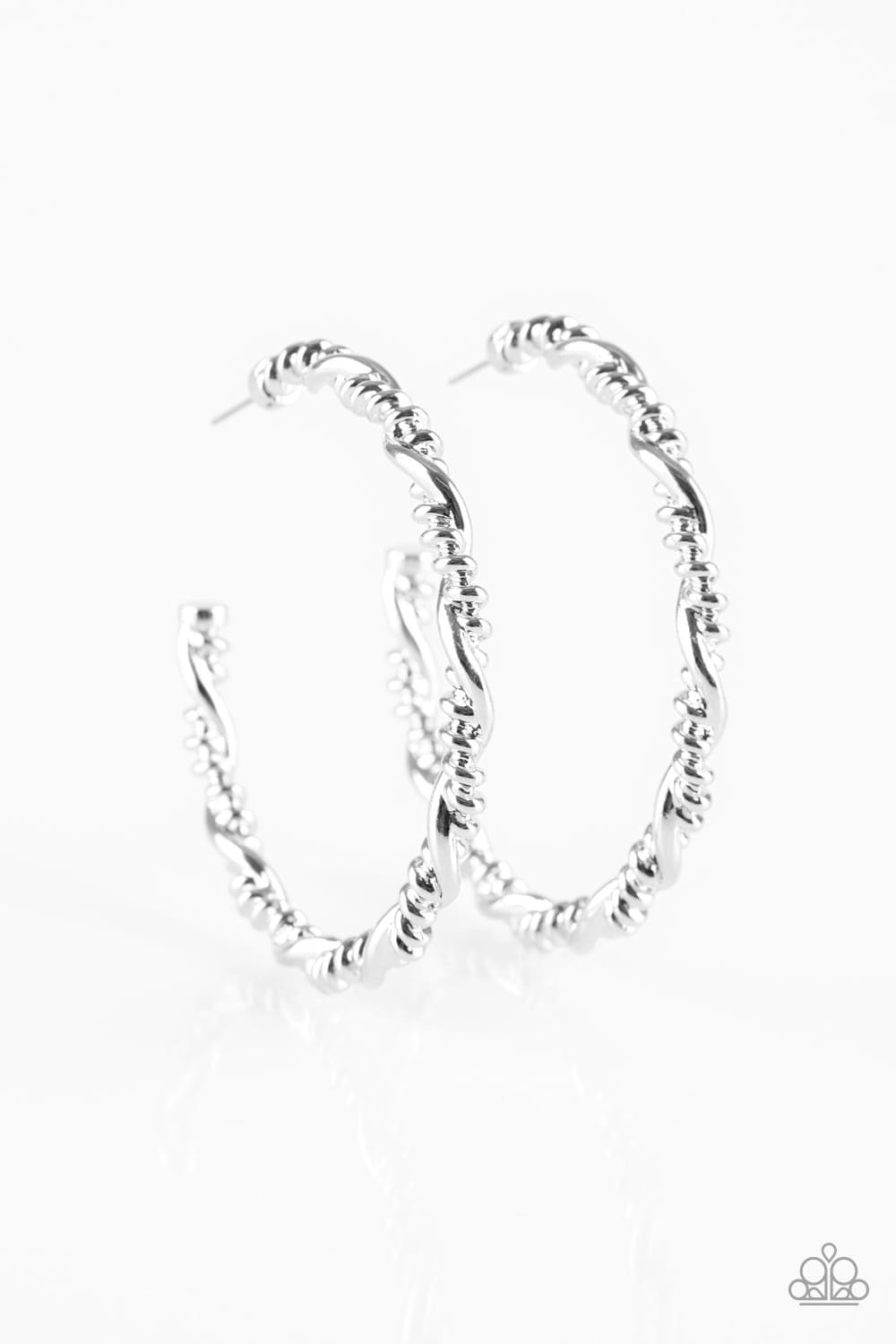 Paparazzi - Street Mod - Silver Earrings