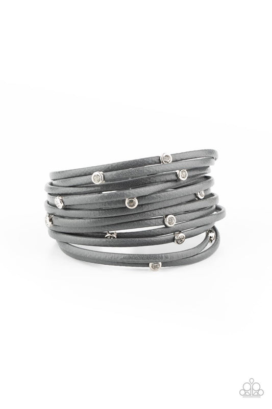 Paparazzi - Fearlessly Layered - Silver Bracelet