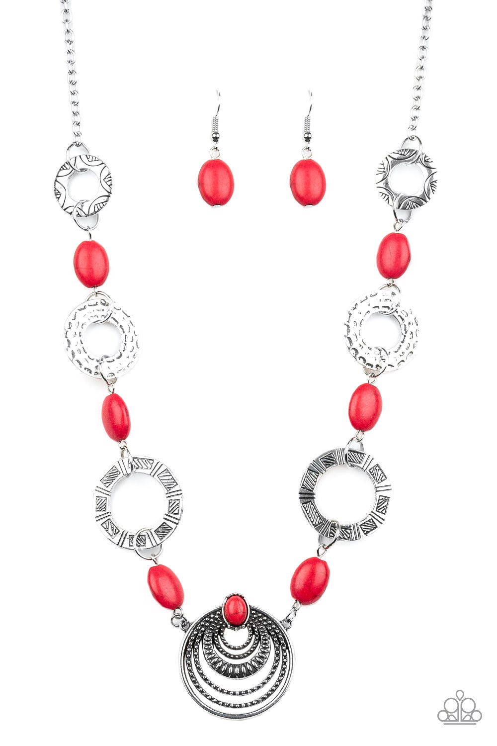 Paparazzi - Zen Trend - Red Necklace