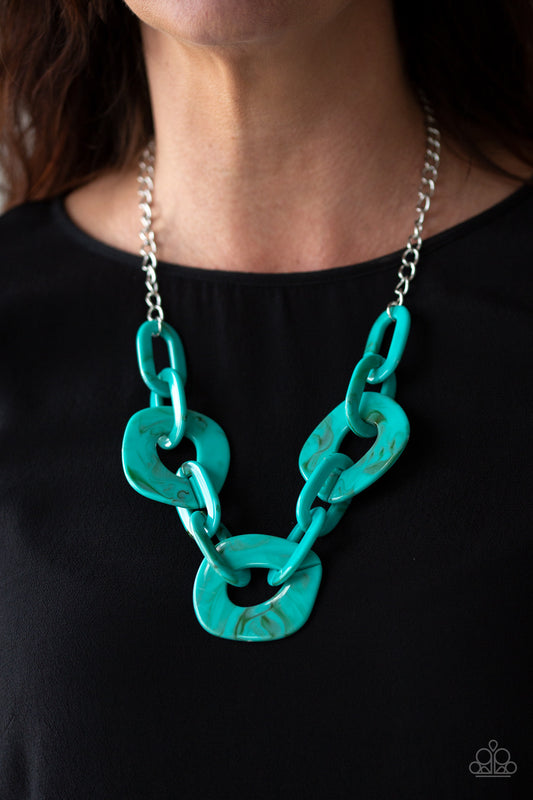 Paparazzi - Courageously Chromatic - Blue Necklace