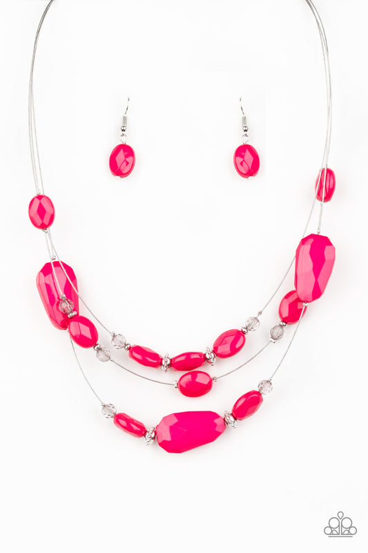 Paparazzi - Radiant Reflections Pink Necklace