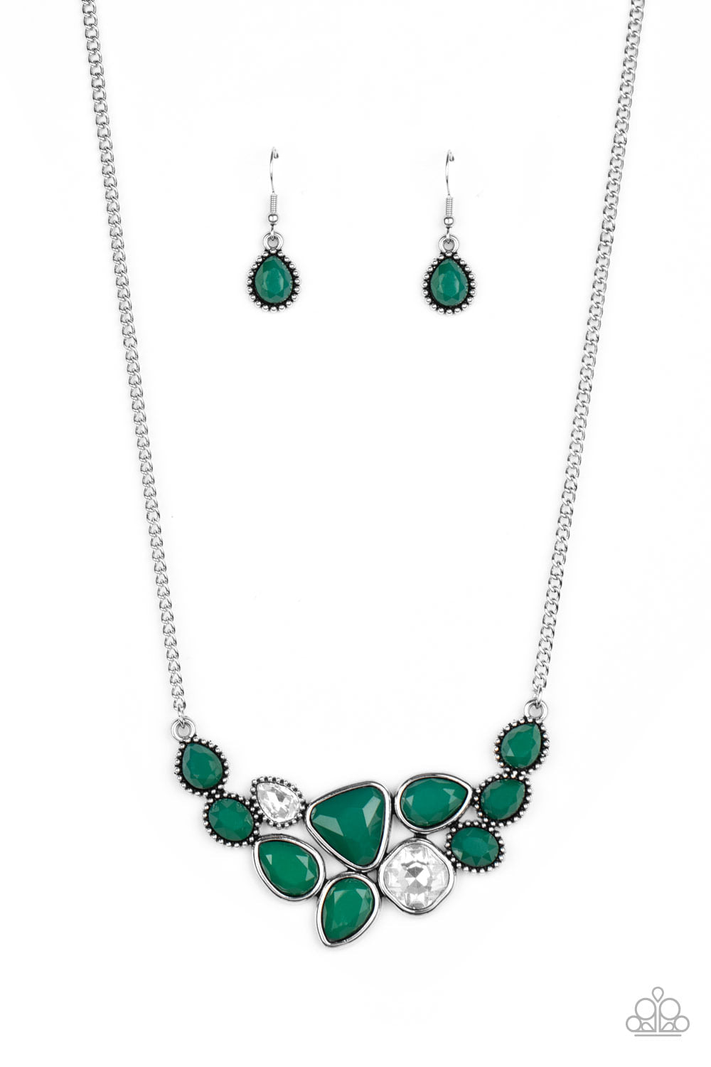 Paparazzi - Breathtaking Brilliance Green Necklace