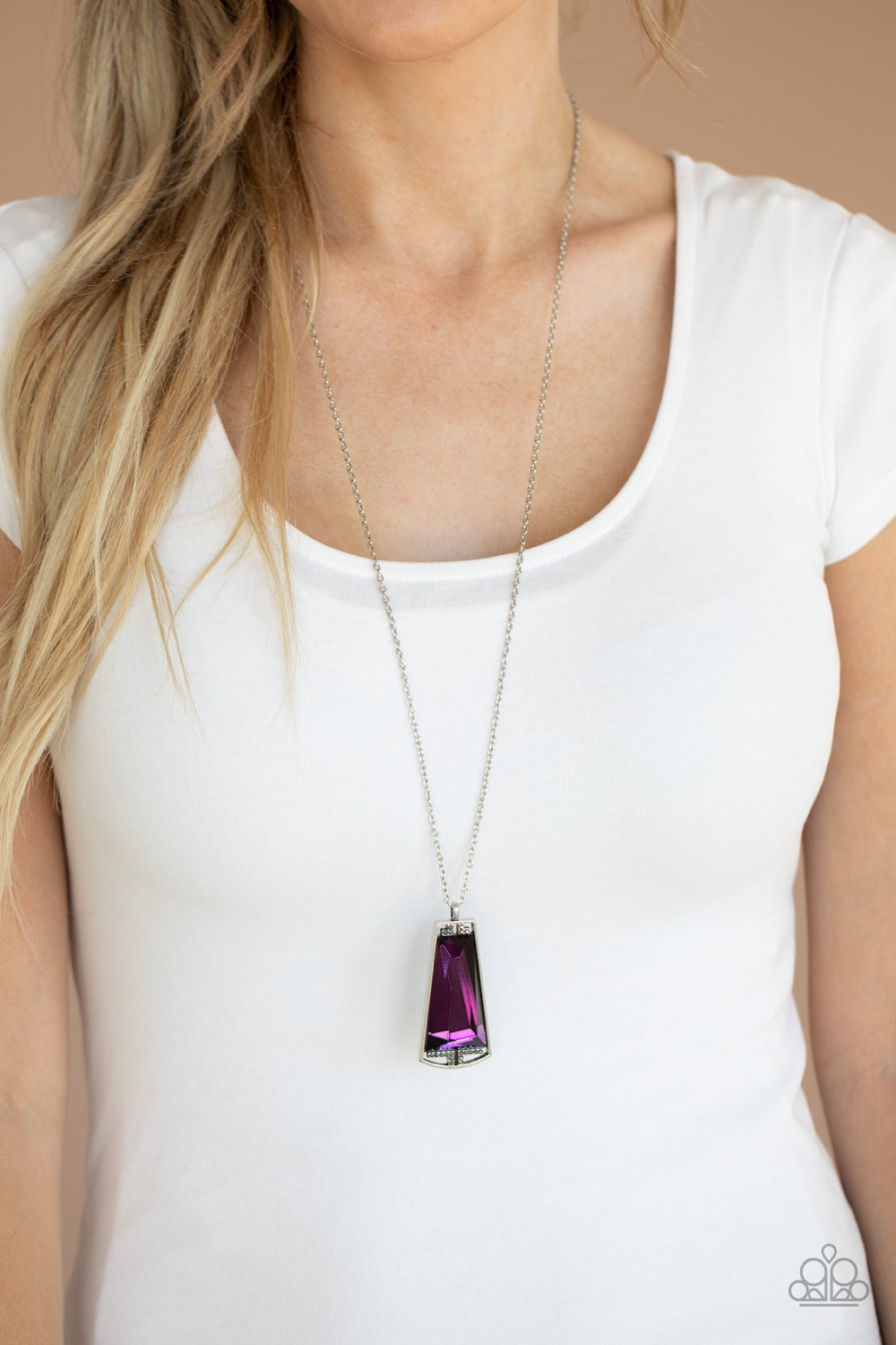 Paparazzi- Empire State Elegance Purple Necklace