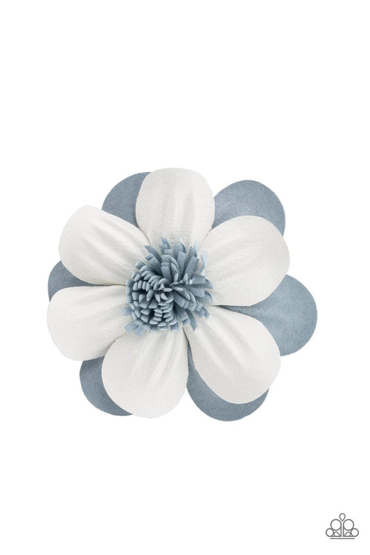 Paparazzi - Merry Magnolia - Blue Starlet Shimmer Hair Clip