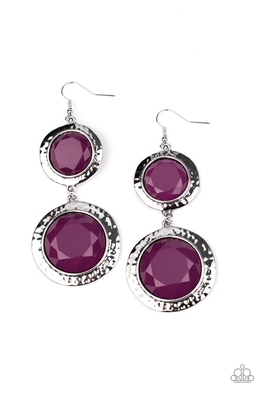 Paparazzi - Thrift Shop Stop - Purple Earrings