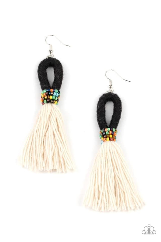 Paparazzi - The Dustup - Black Earrings