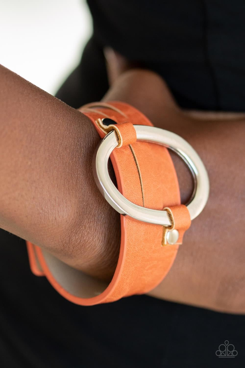 Paparazzi - Cowgirl Cavalier Orange Wrap Bracelet