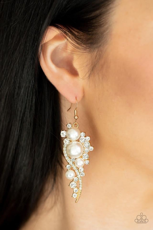 Paparazzi - High-End Elegance Gold Earrings