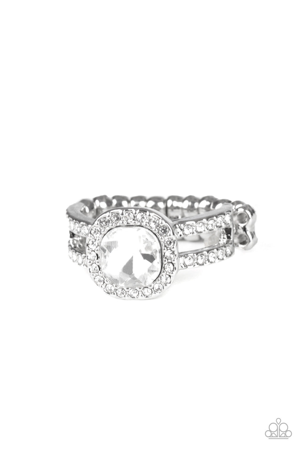 Paparazzi - Countess Charm White Ring