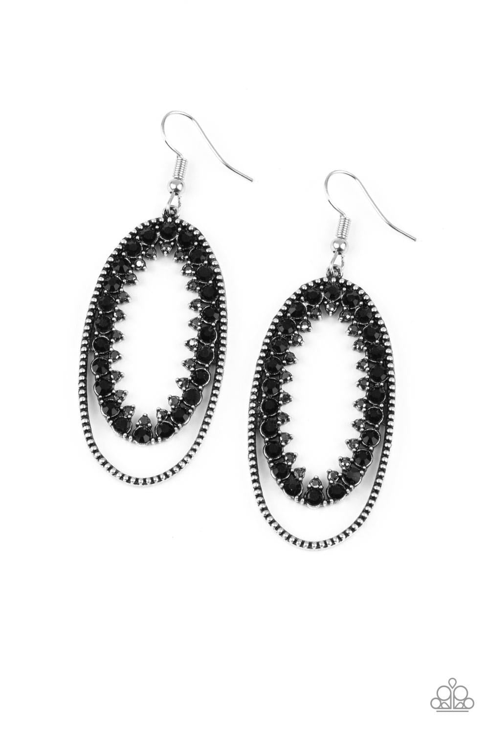 Paparazzi - Marry Into Money - Black Earrings