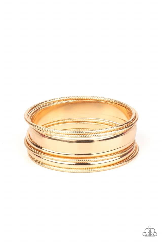 Paparazzi- Sahara Shimmer - Gold Bracelets