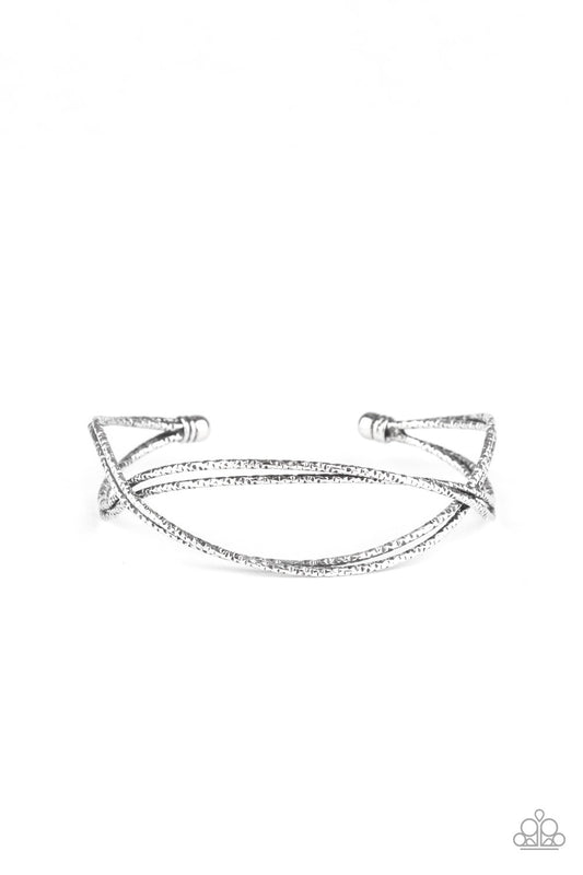 Paparazzi - Bending Over Backwards Silver Bracelet