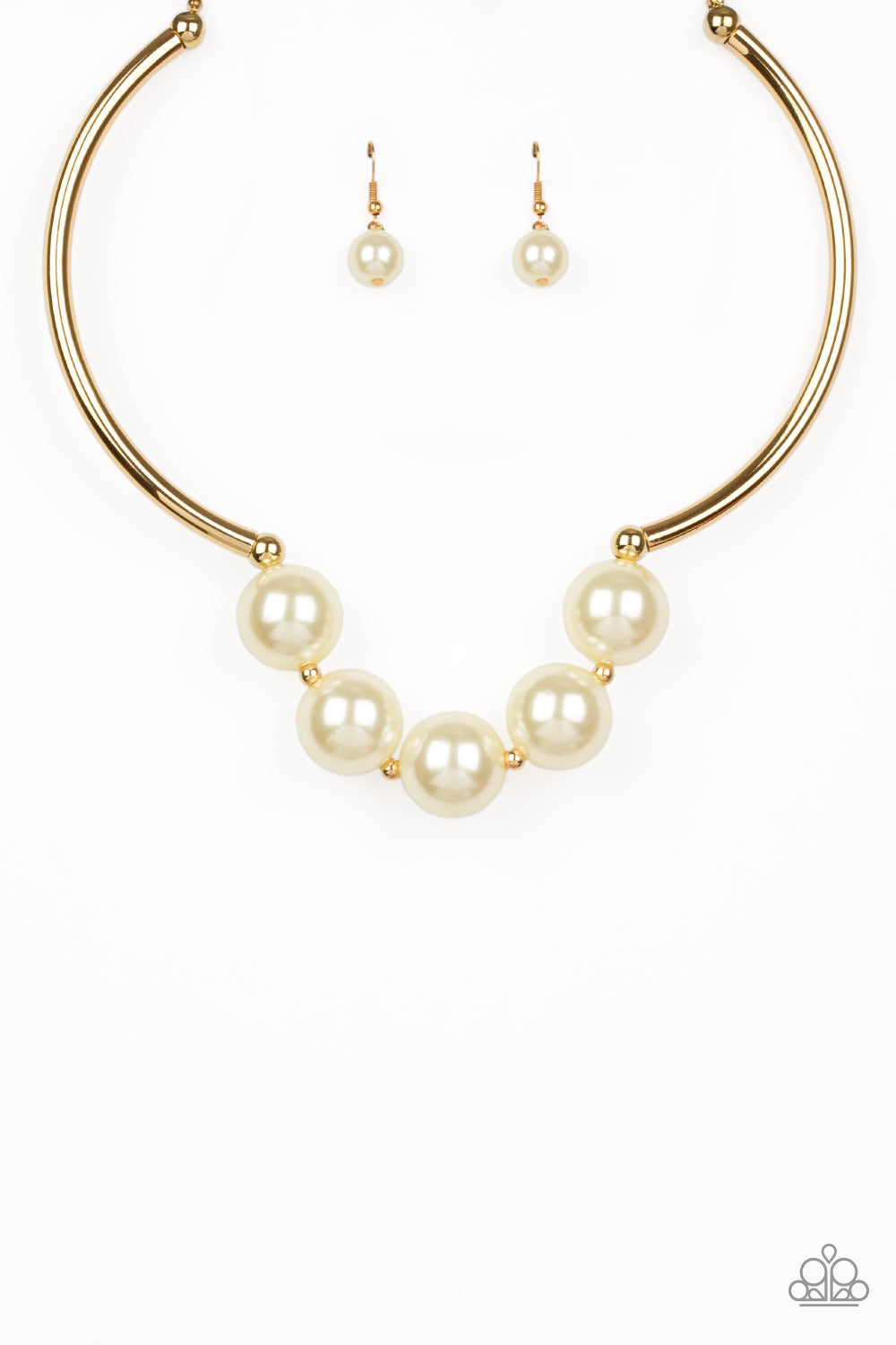 Paparazzi - Welcome To Wall Street - Gold Pearl Necklace