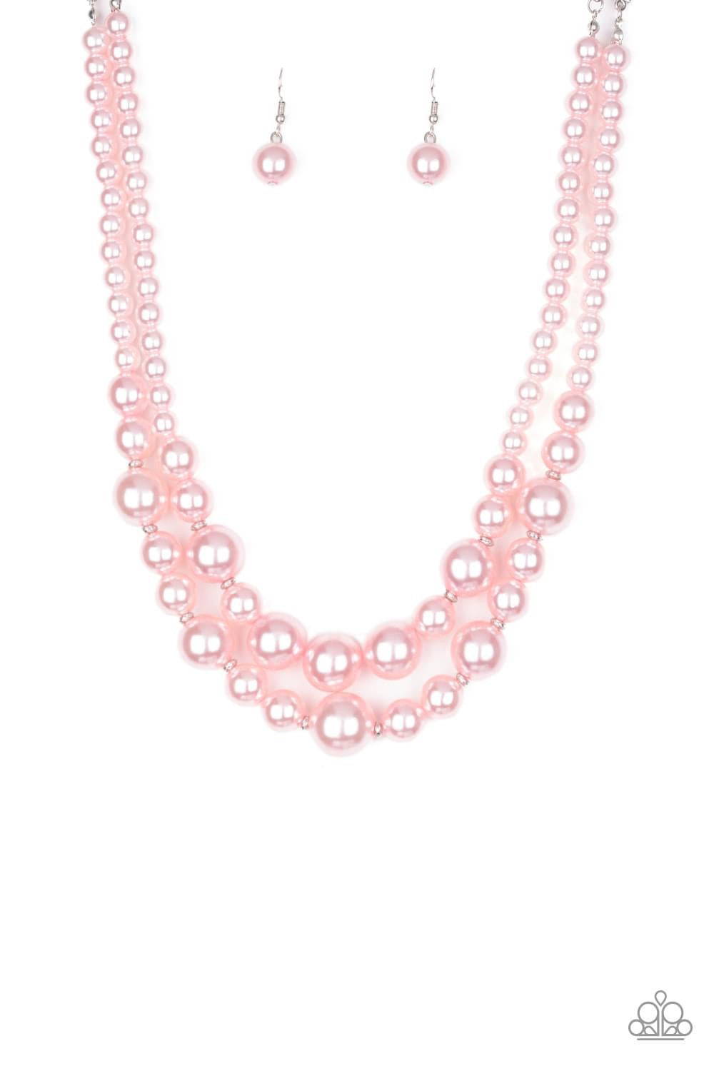 Paparazzi- The More The Modest - Pink Necklace