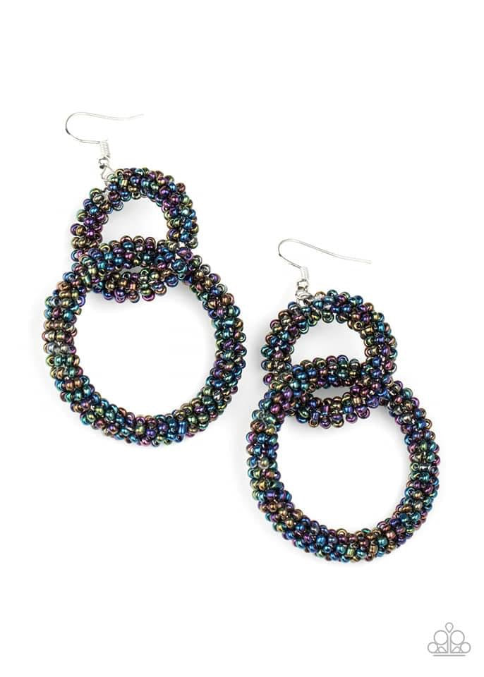 Paparazzi- Luck BEAD a Lady - Multi Earrings