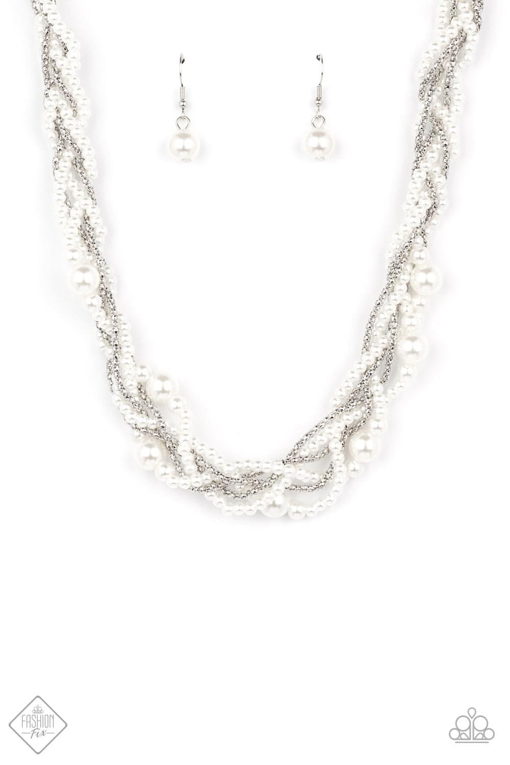 Paparazzi- Royal Reminiscence - White Necklace