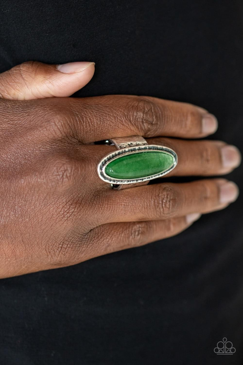 Paparazzi- Stone Mystic Green Ring