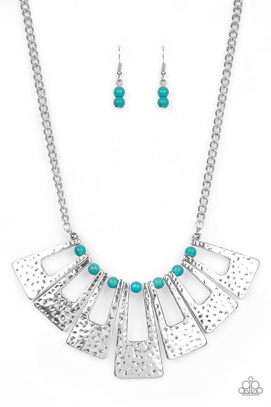 Paparazzi - Terra Takeover Blue Necklace