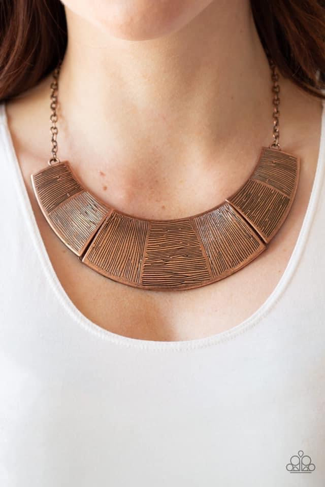 Paparazzi - More Roar - Copper Necklace