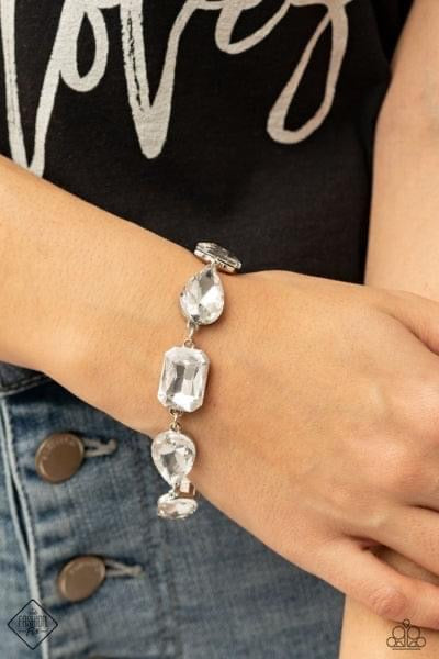 Paparazzi - Cosmic Treasure Chest White Bracelet