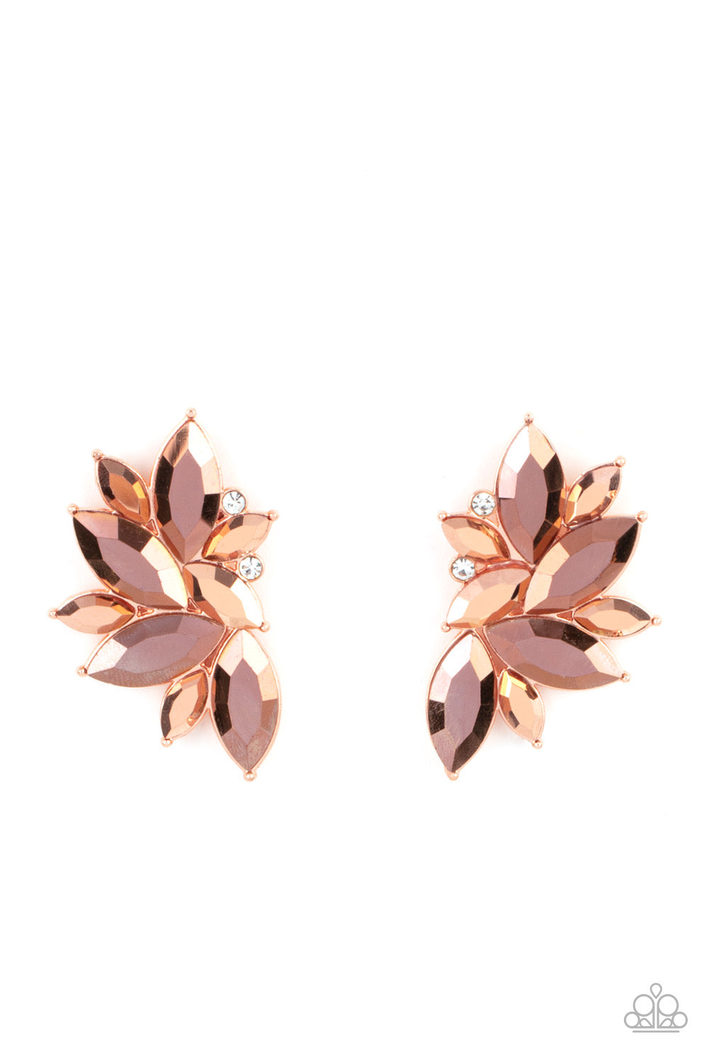 Paparazzi - Instant Iridescence - Copper Post Earrings