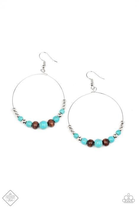 Paparazzi- Serenely Southwestern Blue Earrings