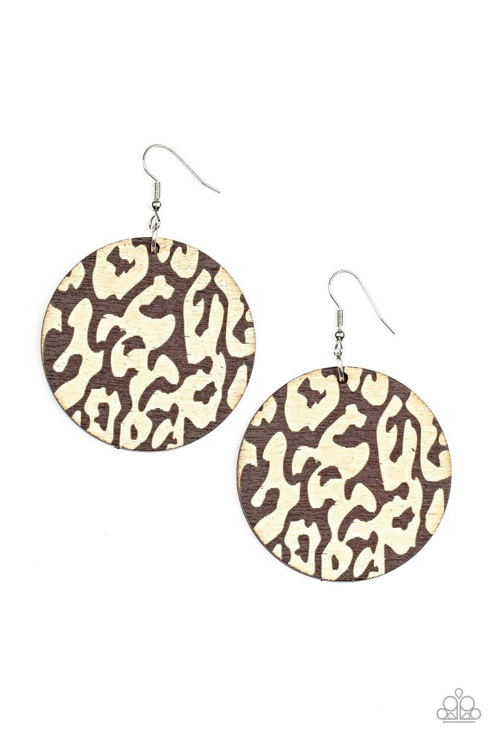 Paparazzi - Catwalk Safari - Brown Earrings